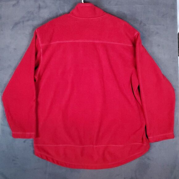 Vtg 90s Polo Ralph Lauren 1/4 Zip Fleece Men's Size XL Red Long Sleeve Nautical - Picture 7 of 9